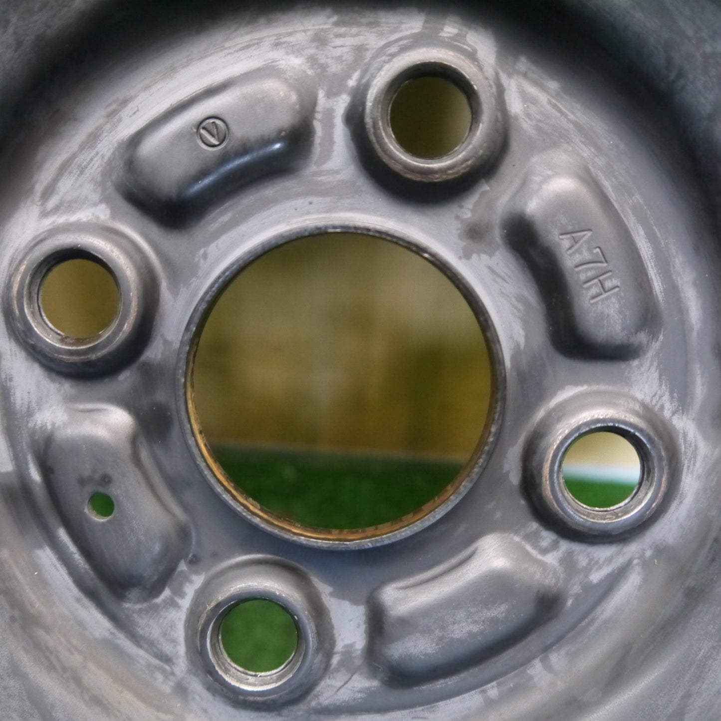 バリ溝！25年！9.5分◎155/65R14 トーヨー プロクセス CF3 スチール ホイール 14インチ PCD100/4H◎6071505Hノ