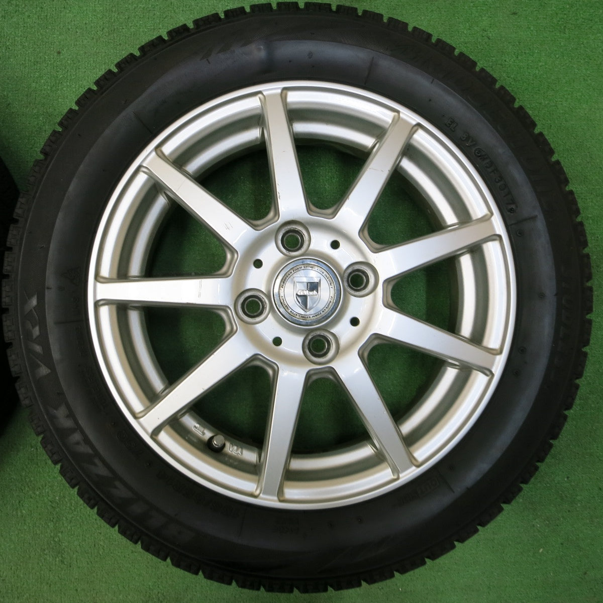 *送料無料* バリ溝！8.5分★スタッドレス 155/65R14 ブリヂストン ブリザック VRX GMach 14インチ PCD100/4H★4053109イス