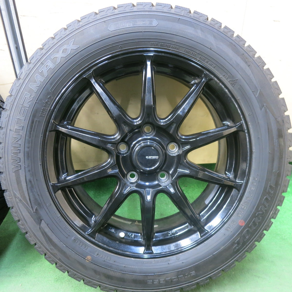 バリ溝！21年！9.5分以上★スタッドレス 185/60R16 ダンロップ ウインターマックス WM02 G-SPEED Gスピード 16インチ PCD114.3/5H★5110302SKス