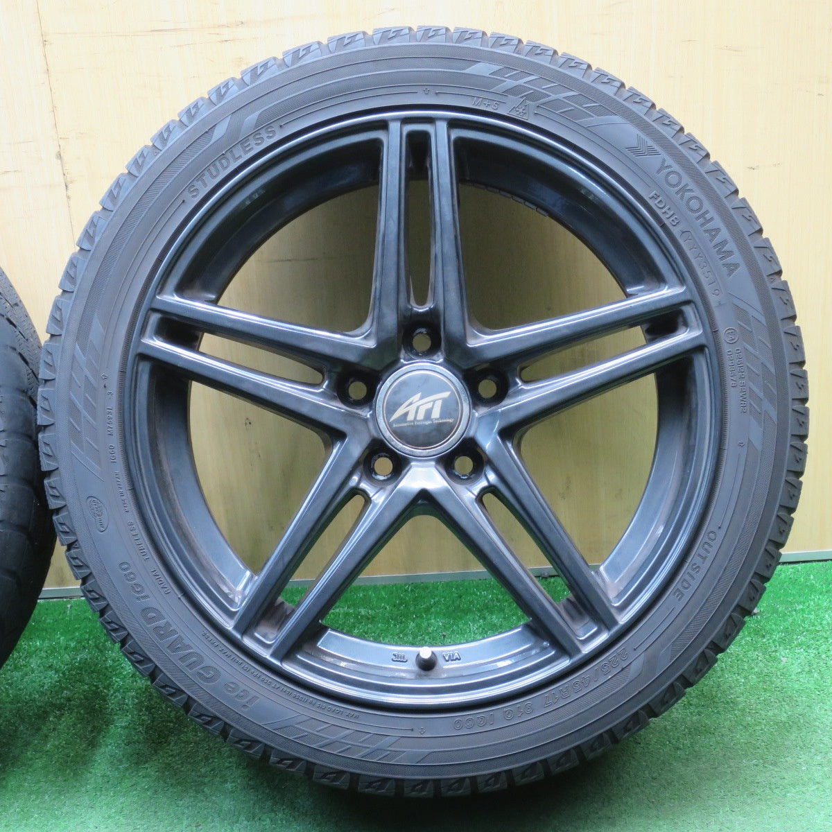4本価格★ベンツ 等 AFT ZINC 225/45R17 スタッドレス ヨコハマ アイスガード iG60 17インチ ザンク PCD112/5H★6013003NJス