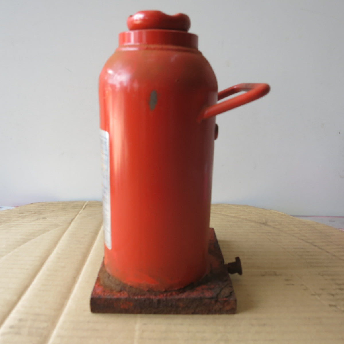 [送料無料] ◆マサダ 油圧 ジャッキ HP-15N 工具 15TON 15ton 15トン 15000kg 油圧式 オイル だるま ダルマ 車載 自動車 点検 整備⑦◆