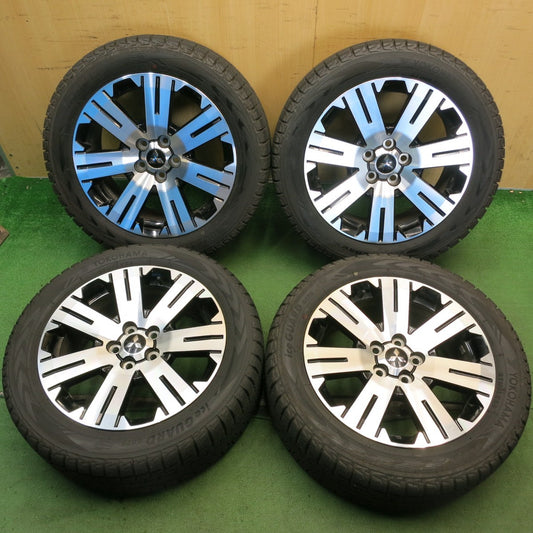 バリ溝！24年！9.5分◎三菱 デリカ D:5 純正 225/55R18 スタッドレス ヨコハマ アイスガード G075 18インチ D5 PCD114.3/5H◎6082302HAス
