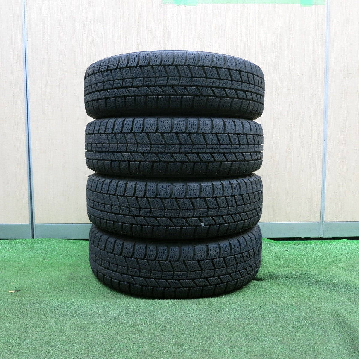 *送料無料* 超バリ溝！23年！ほぼ10分★スタッドレス 155/65R14 オートバックス ノーストレック N5 Exceeder エクシーダー 14インチ PCD100/4H★4061902NJス