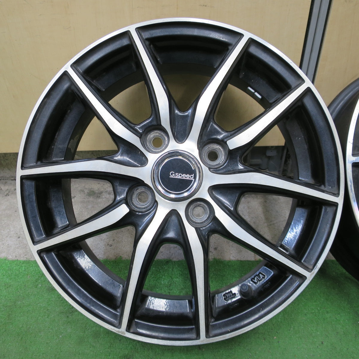 4本価格◎G.speed 14インチ ホイール Gスピード 14×4.5J PCD100/4H◎6090403NGホ