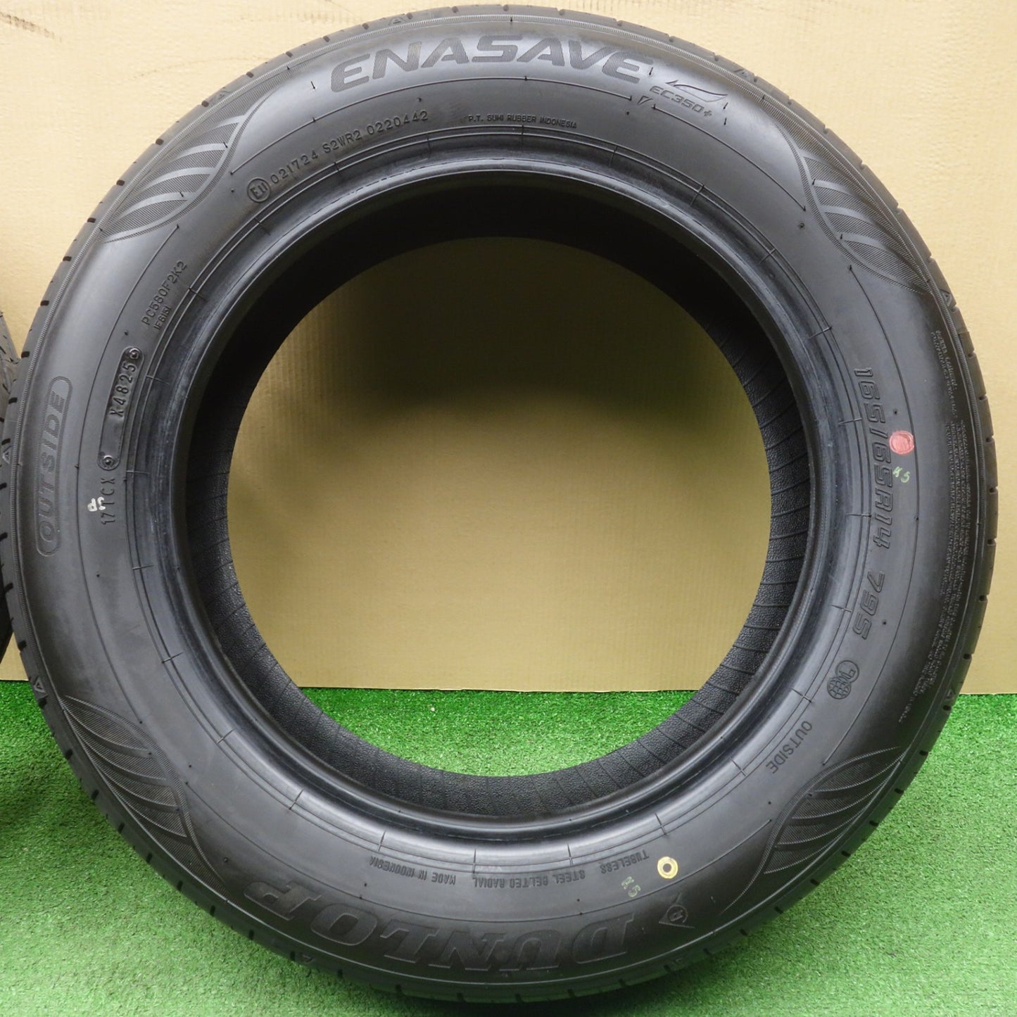 新車外し！25年★165/65R14 ダンロップ エナセーブ EC350+ タイヤ 14インチ タンク パッソ ルーミー トール 等★6032704KTノタ