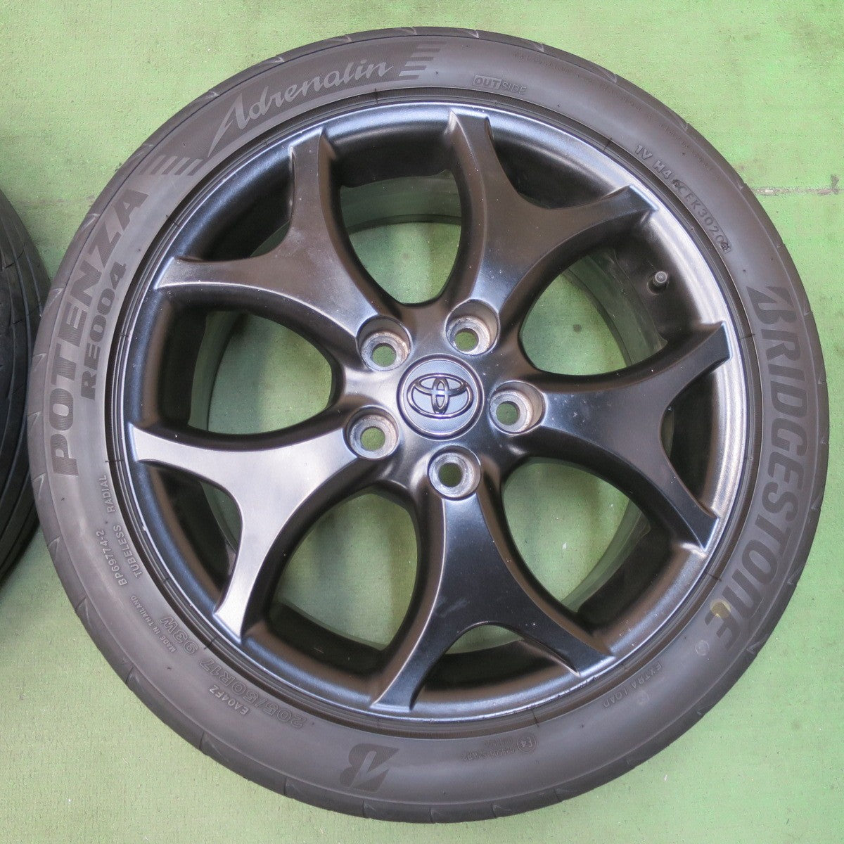 4本価格★トヨタ エスティマ 純正 205/50R17 ブリヂストン ポテンザ RE004 17インチ PCD114.3/5H★5102701イノ