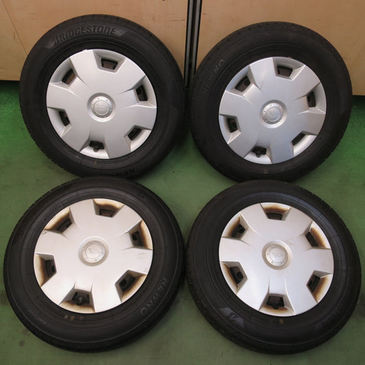 バリ溝！23年！9.5分以上★ダイハツ タント ムーヴ 等 純正 スチール 145/80R13 ブリヂストン NEWNO ニューノ 13インチ PCD100/4H★6052907イノ