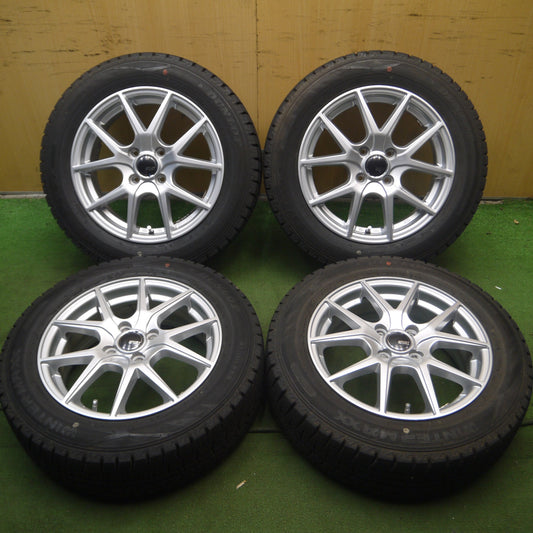 *送料無料* バリ溝!22年!キレイ!9.5分★スタッドレス 175/65R15 ダンロップ ウインターマックス WM02 SPORT DAISY 15インチ PCD100/4H★4061702Hス