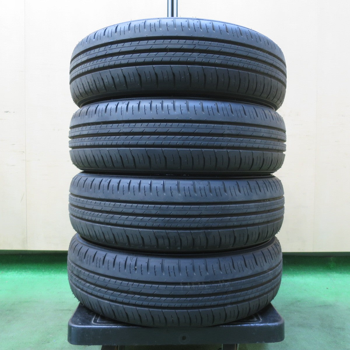 新車外し！25年★155/65R14 ダンロップ エナセーブ EC300+ タイヤ 14インチ デイズ ムーヴ ルークス タント ワゴンR 等★5120601イノタ