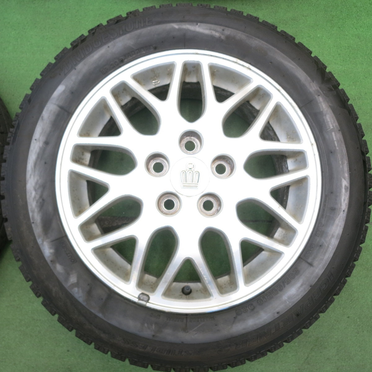 バリ溝！9.5分以上◎トヨタ 170系 クラウン アスリート 純正 205/60R16 スタッドレス ブリヂストン アイスパートナー2 16インチ PCD114.3/5H◎6071904HAス