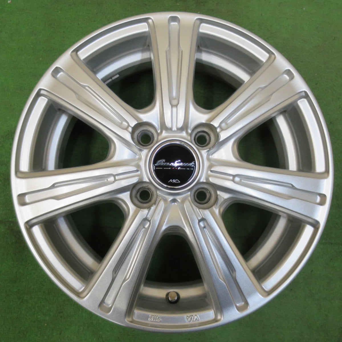 [送料無料] キレイ★EuroSpeed MiD ユーロスピード マルカ 14インチ ホイール 14×4.5J PCD100/4H★5011511イホ