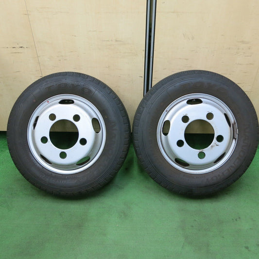 バリ溝 9.5分 2本★トラック タイヤ 195/75R15 トーヨー ナノエナジー M132A TOPY スチール 115-8C PCD208/5H★5030704ナノ