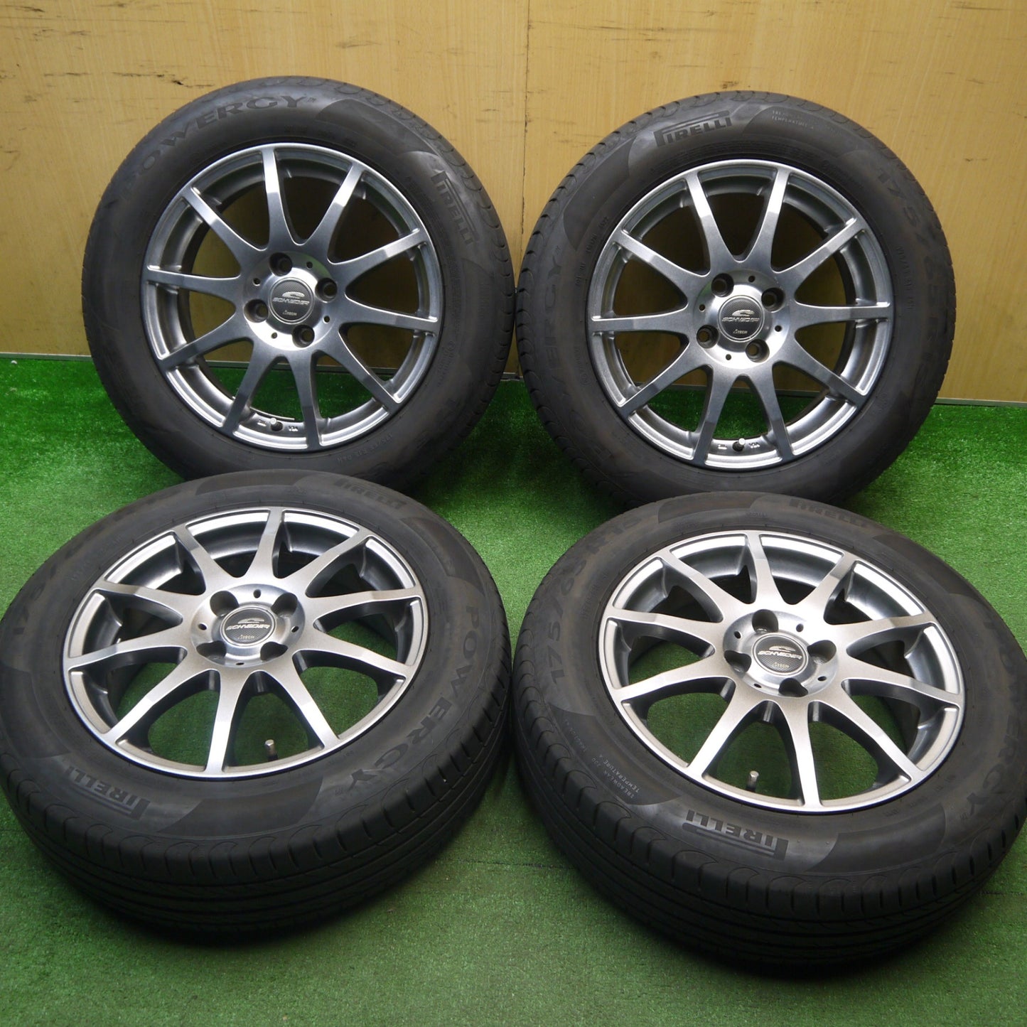 キレイ！22年★175/65R15 ピレリ POWERGY SCHNEIDER ATECH シュナイダー パワジー 15インチ PCD100/4H★6010901Hノ