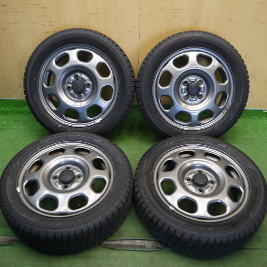 バリ溝！23年！9.5分◎スズキ ハスラー 純正 スチール 165/60R15 スタッドレス ヨコハマ アイスガード iG60 15インチ PCD100/4H◎6072801Hス