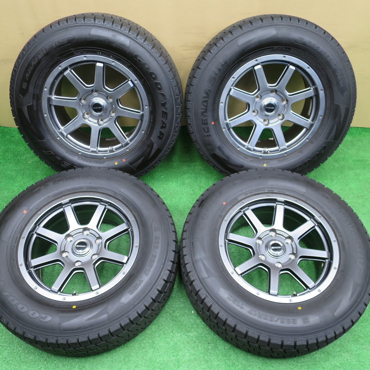 ほぼ未使用！23年！キレイ★スタッドレス 265/65R17 グッドイヤー アイスナビ SUV ROADMAX MUD RIDER SGBK ロードマックス マッドライダー 17インチ PCD139.7/6H★5120603NKス