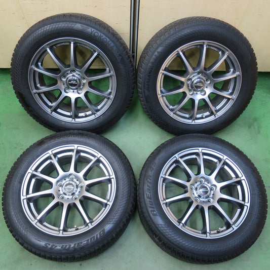 バリ溝！22年！キレイ！8.5分★215/60R17 ヨコハマ BluEarth-4S AW21 オールシーズン SCHNEIDER MiD シュナイダー 17インチ PCD114.3/5H★6040806イノ