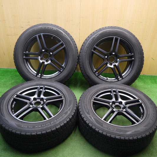 [送料無料] バリ溝！キレイ！9.5分★ボルボ 等 Euro design 235/60R18 スタッドレス ダンロップ ウインターマックス SJ8 ユーロデザイン 18インチ PCD108/5H★5040109Hス
