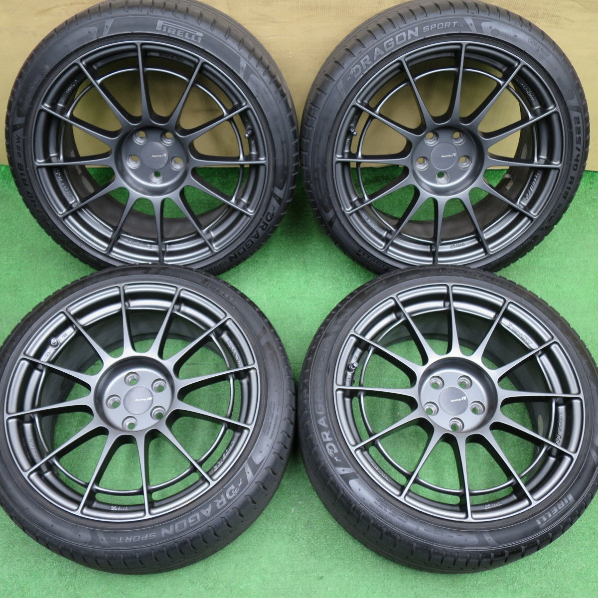 4本価格★86 BRZ 等 ENKEI NT03RR 225/40R18 ピレリ ドラゴン スポーツ TM Racing R エンケイ 18インチ PCD100/5H★6030103NKノ