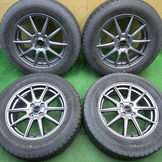 バリ溝！21年！キレイ！9.5分★スタッドレス 195/65R16 グッドイヤー アイスナビ7 DILETTO ディレット 16インチ PCD100/4H★5051206NJス