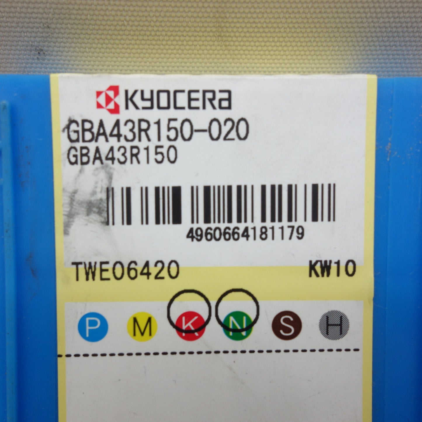 [送料無料] 未使用☆KYOCERA 京セラ 溝入れ 用 チップ GBA43R150-020 TWE06420 KW10☆