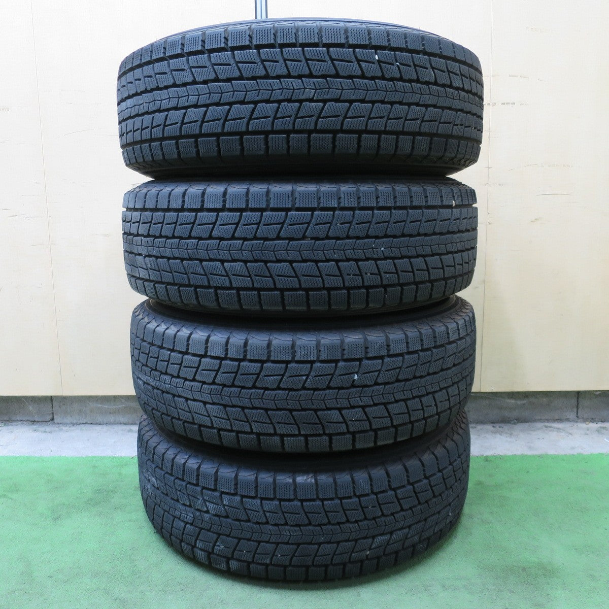 バリ溝！22年！9.5分◎日産 T32 エクストレイル 純正 225/65R17 スタッドレス ダンロップ ウインターマックス SJ8 17インチ PCD114.3/5H◎6101604NGス