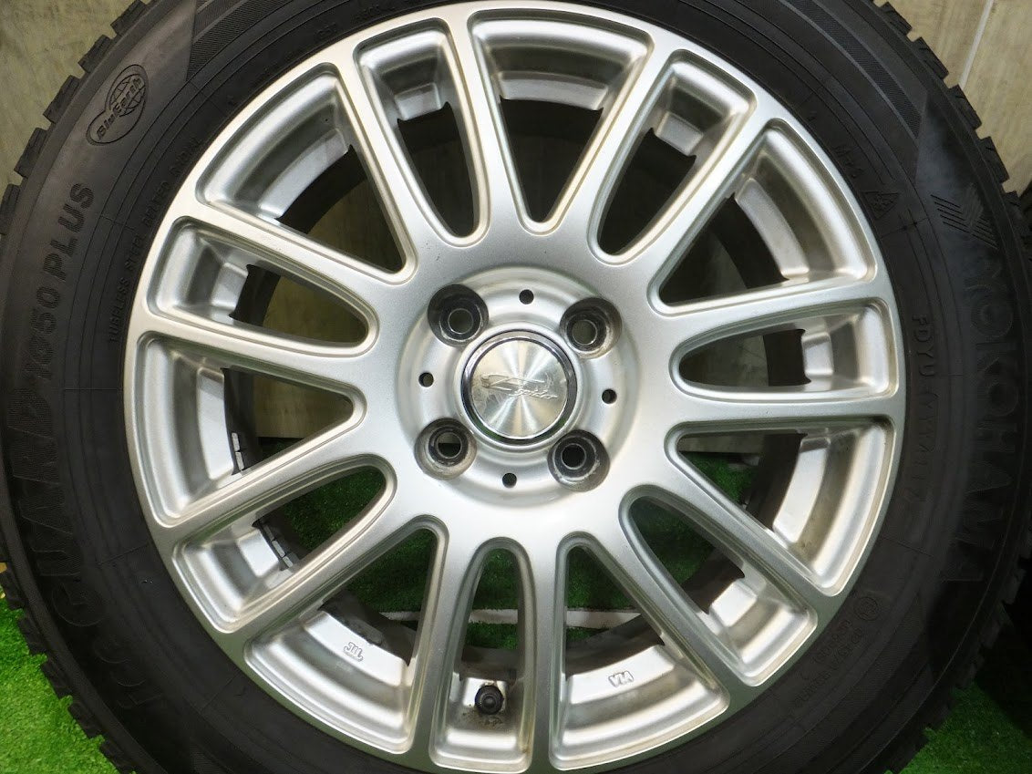 [送料無料] キレイ★スタッドレス 175/65R15 ヨコハマ アイスガード iG50 プラス Espider 社外 アルミ 15インチ PCD100★2080301Hス