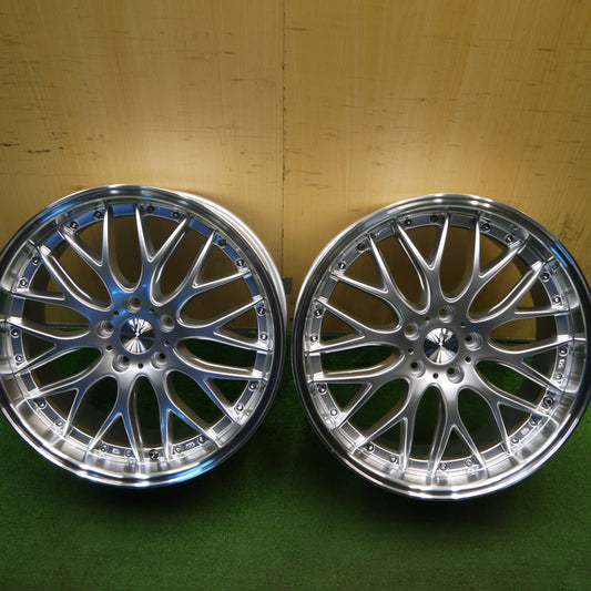 [送料無料] キレイ！2本★LOXARNY MULTI FORCHETTA BADX 19インチ ホイール 632 ロクサーニ マルチフォルケッタ 19×9J PCD114.3/5H★5031414Hホ