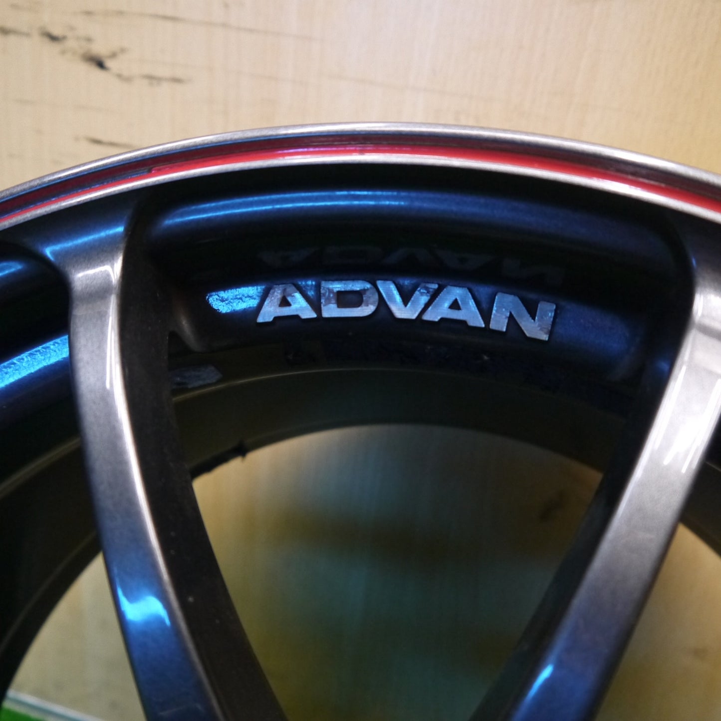 リムステッカー付き★ADVAN Racing RZ 17インチ ホイール 17×9J アドバン レーシング PCD114.3/5H★5102903Hホ