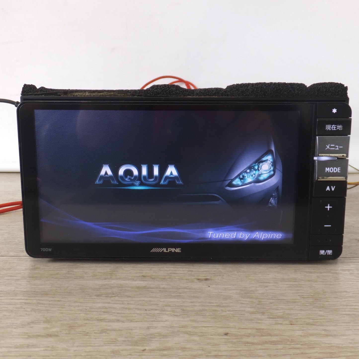[送料無料] 現状品★アルパイン ALPINE スーパークリアLED液晶WVGAナビゲーション 700W KTD-700WAQCKD　トヨタ アクア 専用★