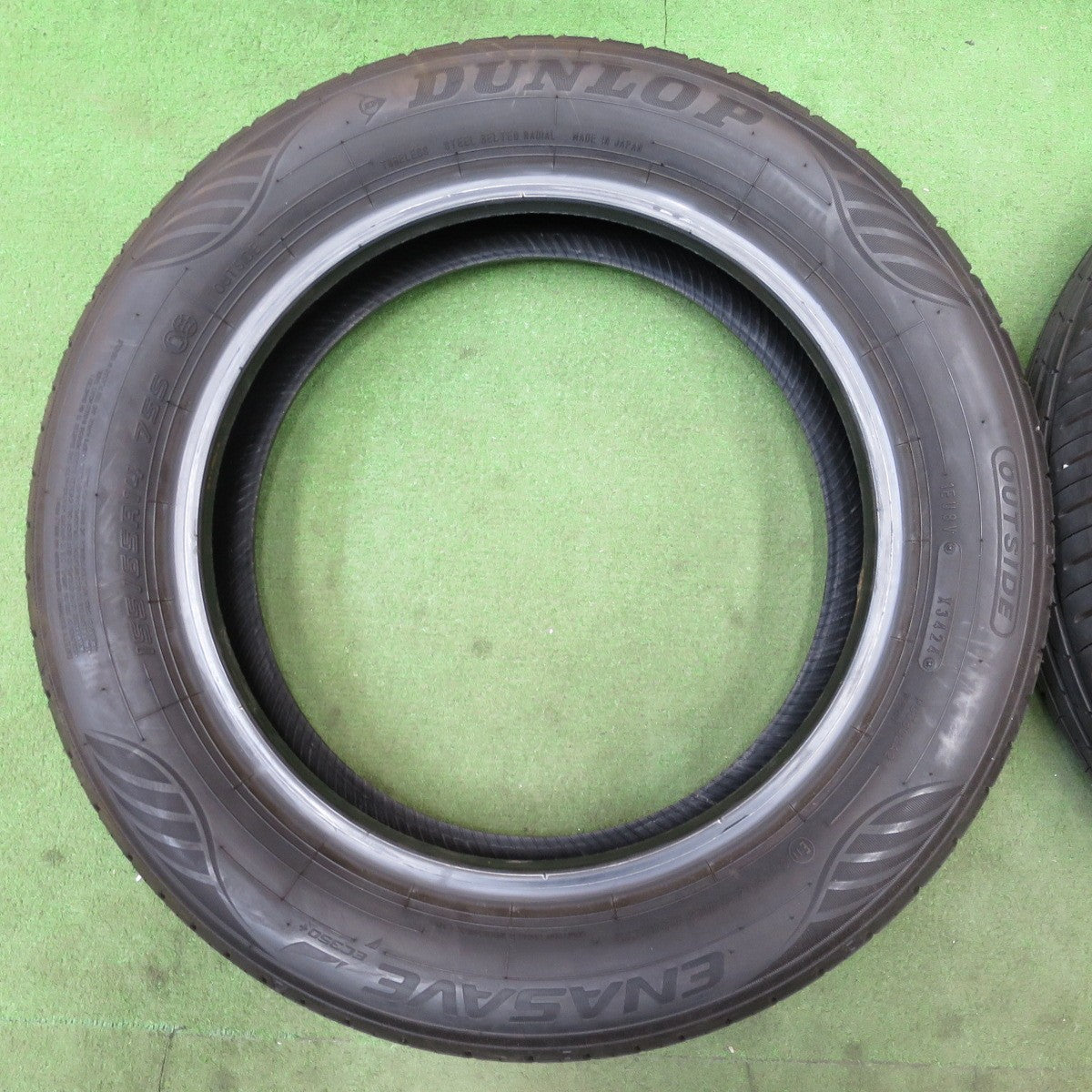 バリ溝！24年！ほぼ10分★155/65R14 ダンロップ エナセーブ EC350+ タイヤ 14インチ N-BOX デイズ ワゴンR タント 等★6051501NGノタ