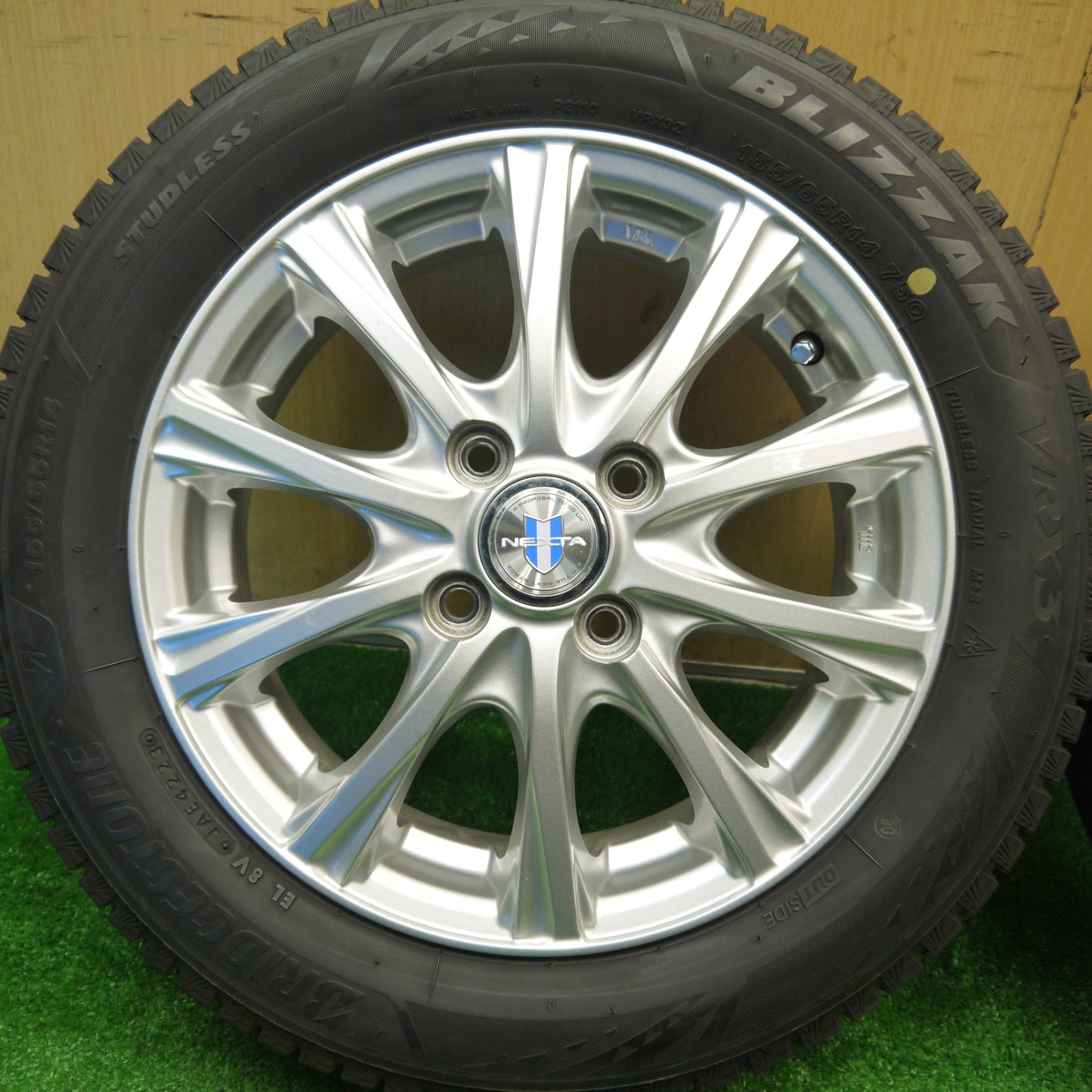 4本価格！23年★スタッドレス 155/65R14 ブリヂストン ブリザック VRX3 NEXTA ネクスタ 14インチ PCD100/4H★5101503Hス