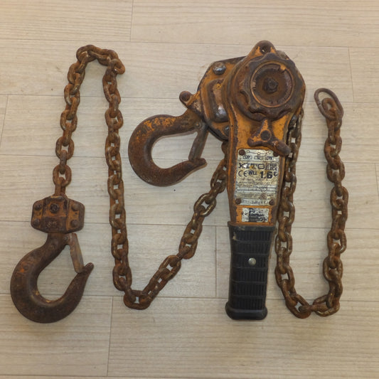 [送料無料] ★キトー KITO レバーブロック LB016 L5A 1.6t 1600kg　CHAIN:V-7.1★