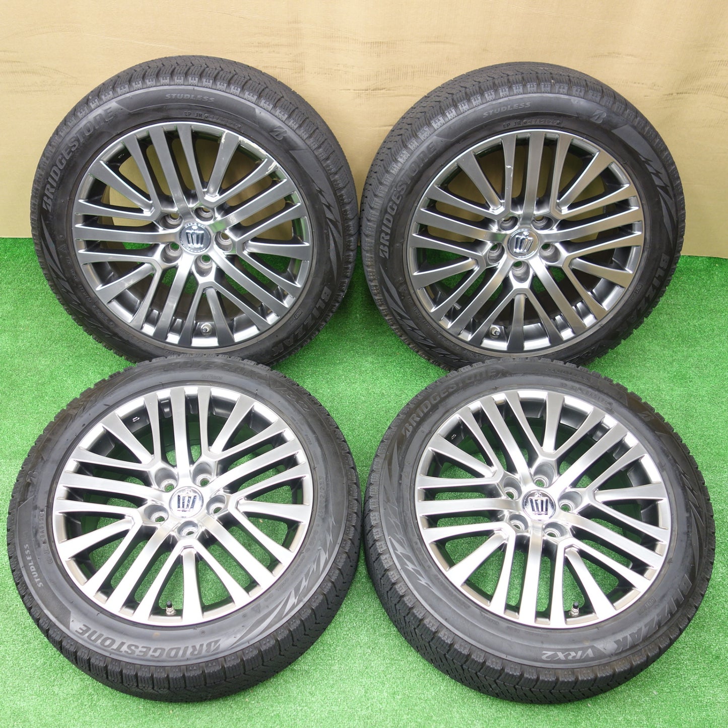 センサー付★トヨタ 210系 クラウン マジェスタ 純正 225/50R17 スタッドレス ブリヂストン ブリザック VRX2 17インチ PCD114.3/5H★5120101KTス