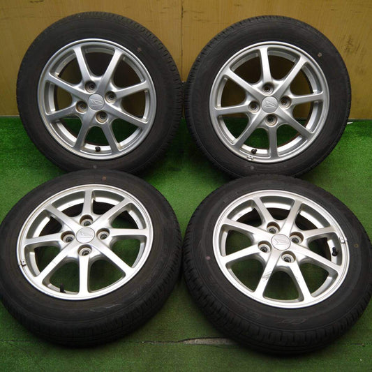 バリ溝！24年！9分★ダイハツ ミライース 純正 155/65R14 ダンロップ エナセーブ EC204 14インチ PCD100/4H★5040101Hノ