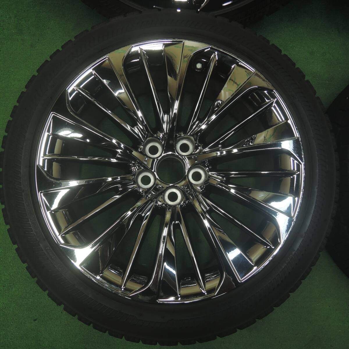 センサー付 バリ溝 21年 9.5分★レクサス LS 純正 OP 245/45R20 スタッドレス ブリヂストン RFT PCD120/5H★4071601SYス