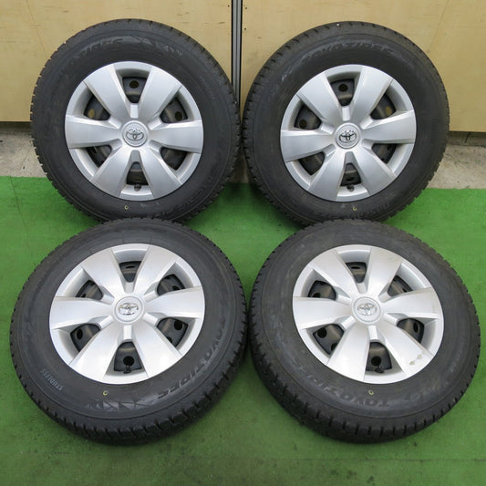バリ溝！23年！9.5分★トヨタ カローラ フィールダー アクシオ 等 純正 スチール 185/70R14 スタッドレス トーヨー オブザーブ GIZ2 14インチ PCD100/4H★6022502ナス