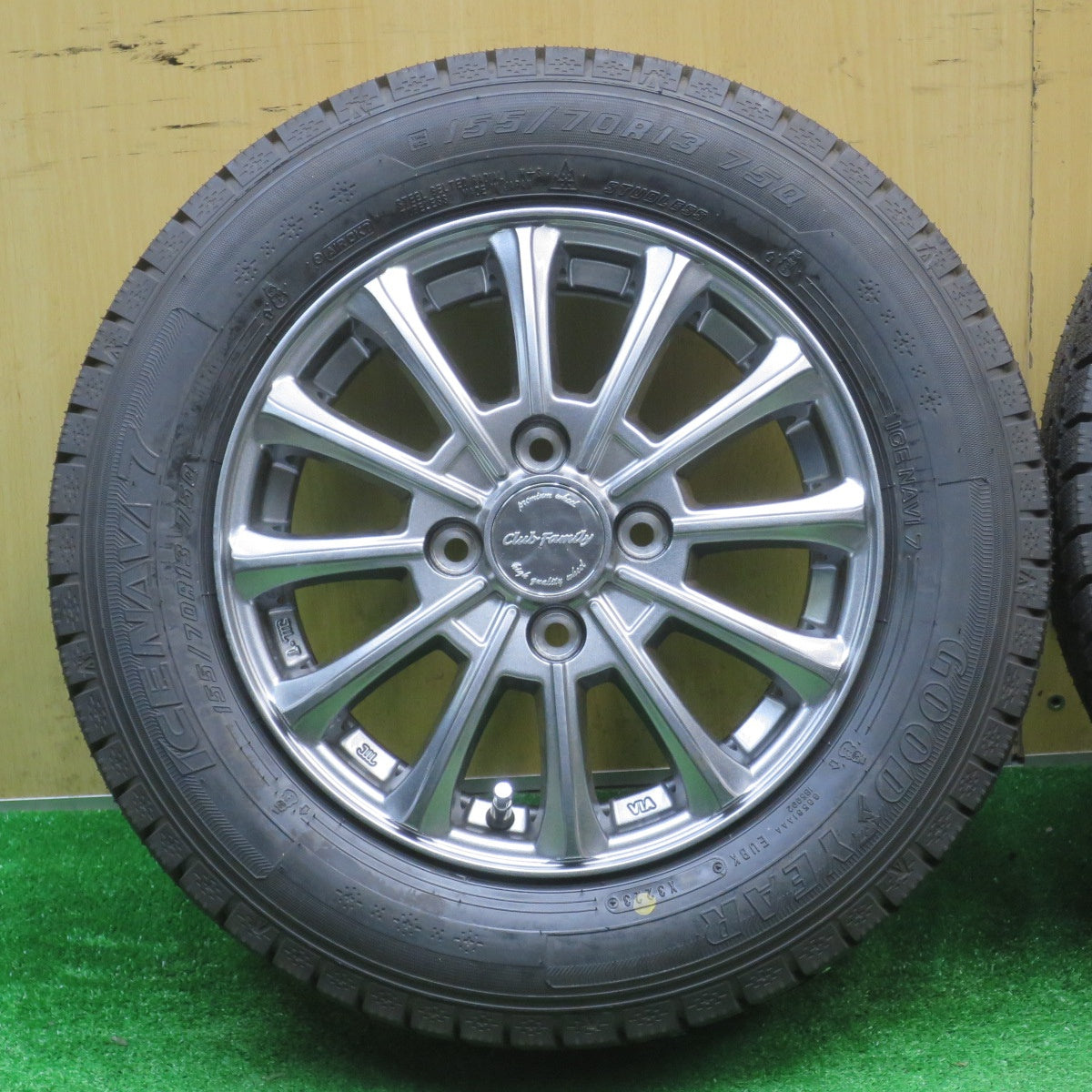 未使用！23年★スタッドレス 155/70R13 グッドイヤー アイスナビ7 Club Family クラブ ファミリー 13インチ PCD100/4H★5110510NJス