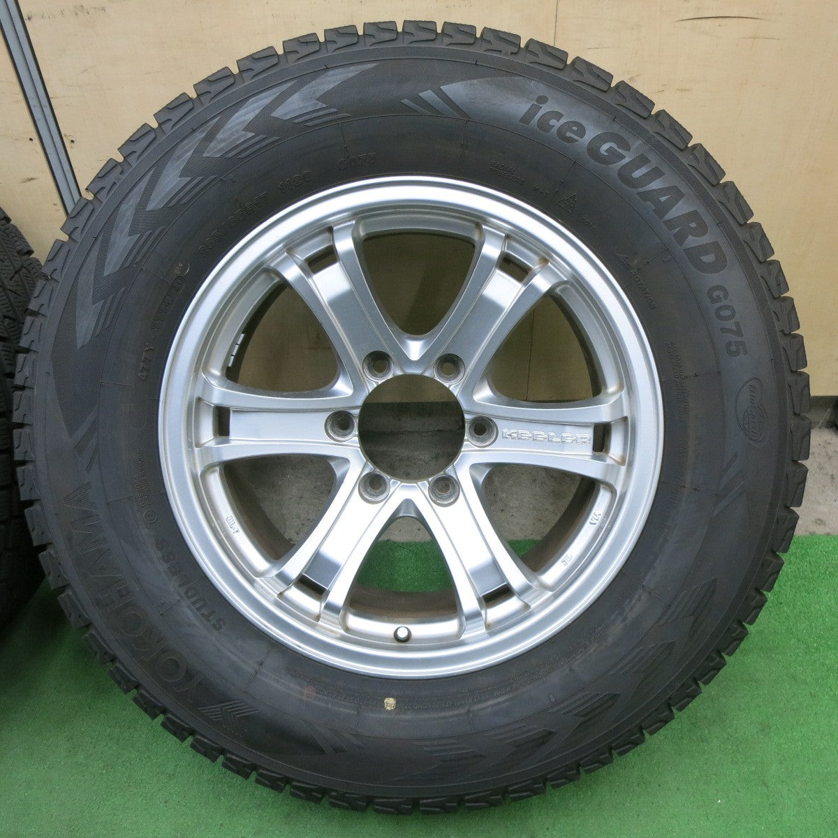 バリ溝！9分★KEELER FORCE 265/65R17 スタッドレス ヨコハマ アイスガード G075 キーラー フォース 17インチ PCD139.7/6H★6011908ナス