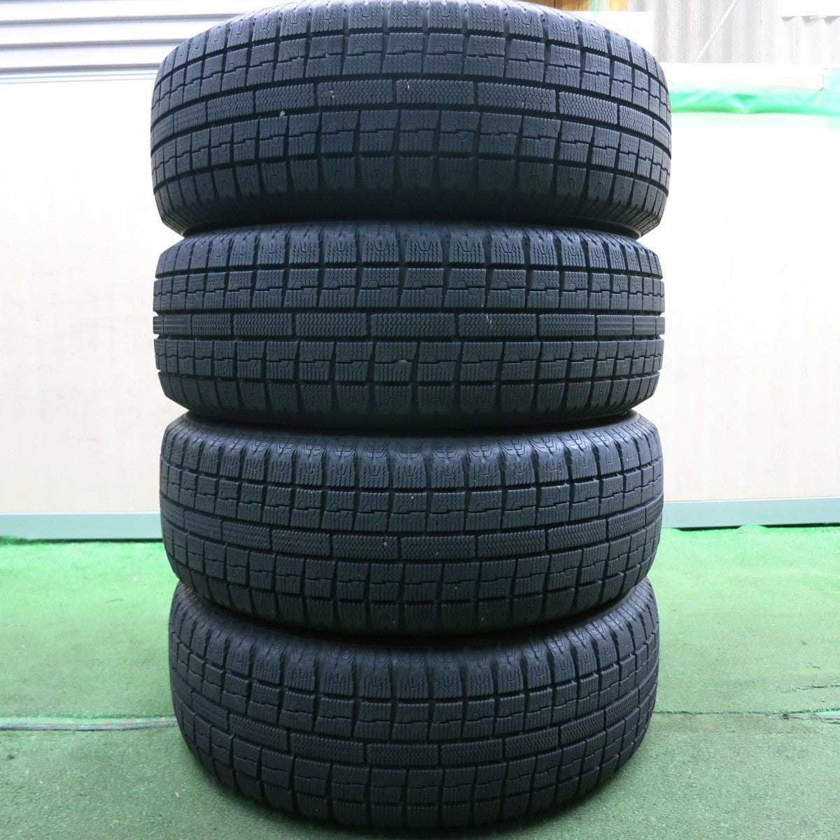*送料無料* バリ溝！9分★トヨタ 30系 プリウス 純正 195/65R15 スタッドレス トーヨー ガリット G5 15インチ PCD100/5H★4053102HAス