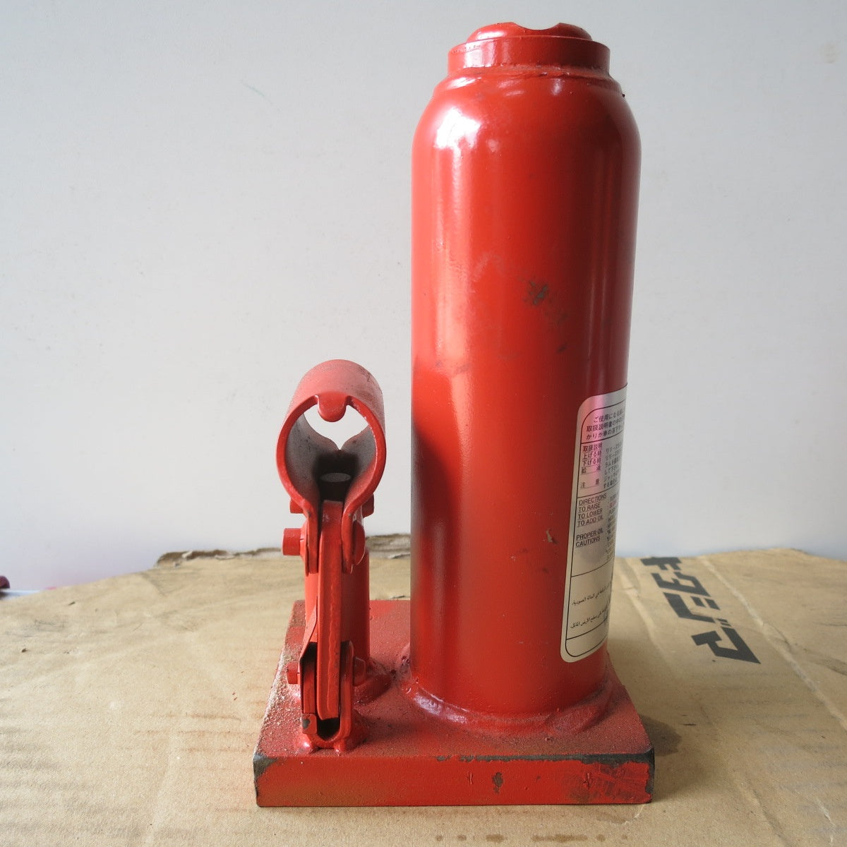 [送料無料] ◆マサダ 油圧 ジャッキ NF-5I-2 工具 5TON 5ton 5トン 5000kg 油圧式 オイル だるま ダルマ 車載 自動車 点検 整備③◆