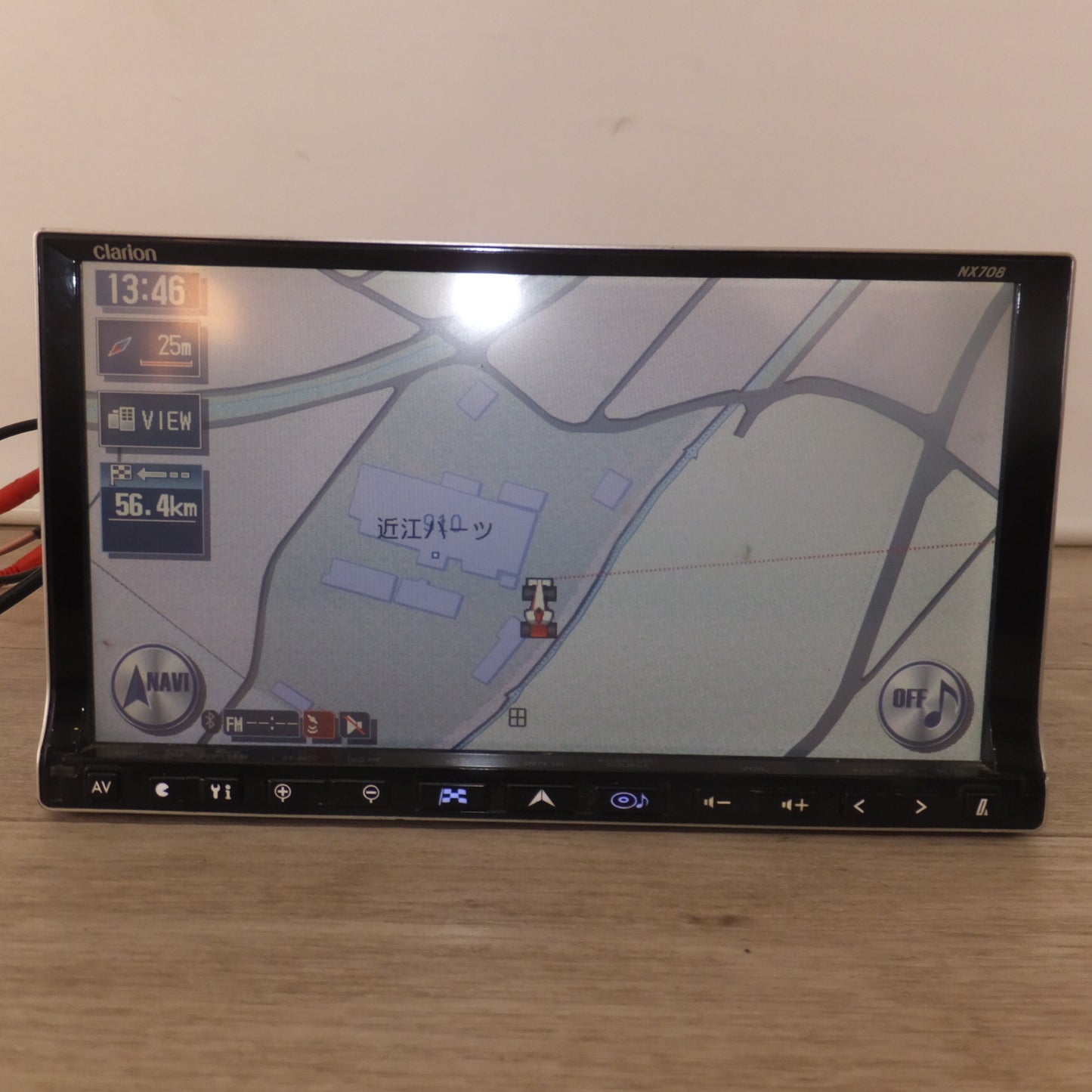 [送料無料] 現状品★クラリオン clarion ワイド7型 HDD AV-Naviシステム NX708(38★