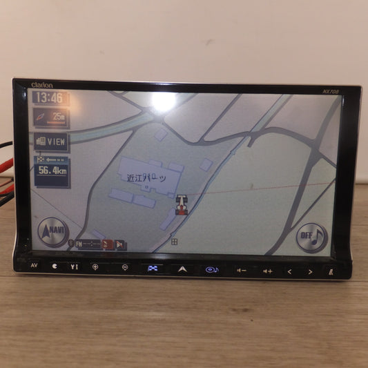 [送料無料] 現状品★クラリオン clarion ワイド7型 HDD AV-Naviシステム NX708(38★