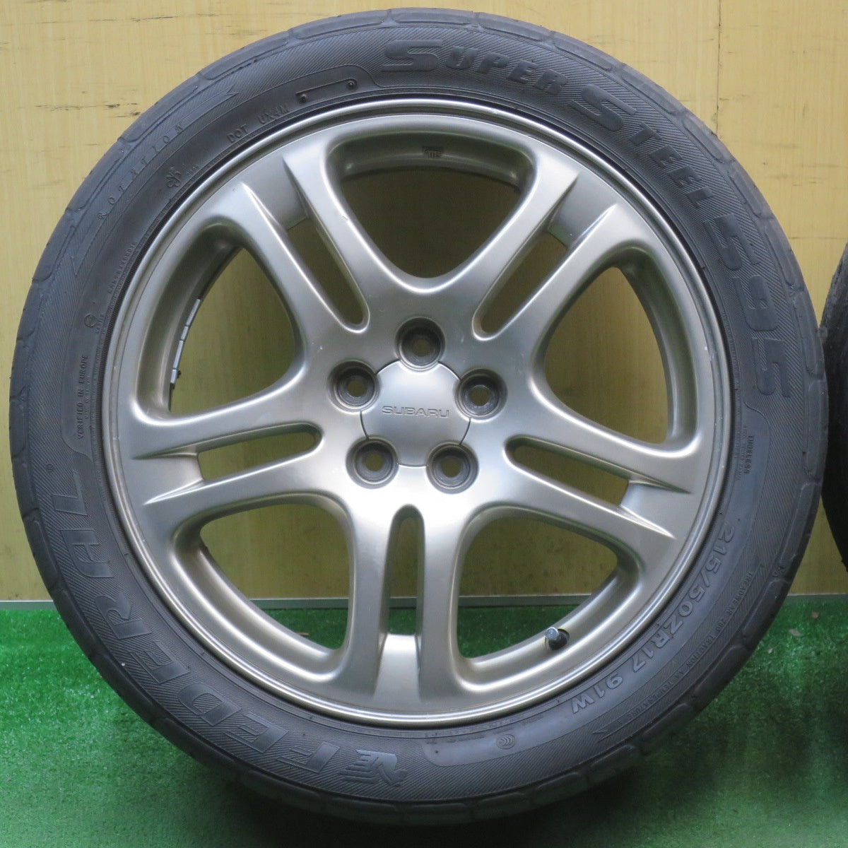4本価格★スバル BH5 レガシィ 純正 215/50R17 フェデラル SUPER STEEL 595 17インチ PCD100/5H★6041402NJノ