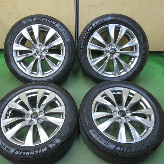4本価格★日産 Y51 フーガ 純正 245/50R18 ミシュラン プライマシー4 インフィニティ 18インチ PCD114.3/5H★5111303TTノ