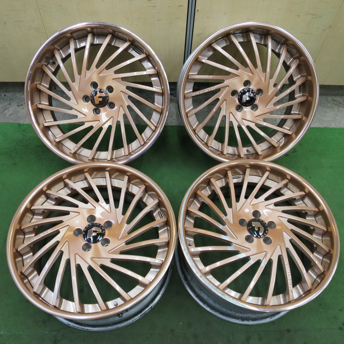 4本価格★FORGIATO フォージアート 19インチ 社外 アルミ ホイール PCD100/5H★6051901NGホ
