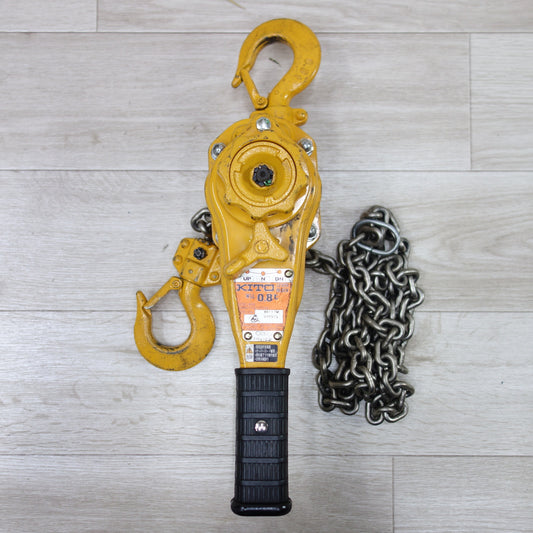 [送料無料] ◆KITO キトー レバー ブロック 0.8t 0.8トン L5A LB008 吊り 工具 ガッチャ 荷締め機 荷締機 チェーンブロック◆