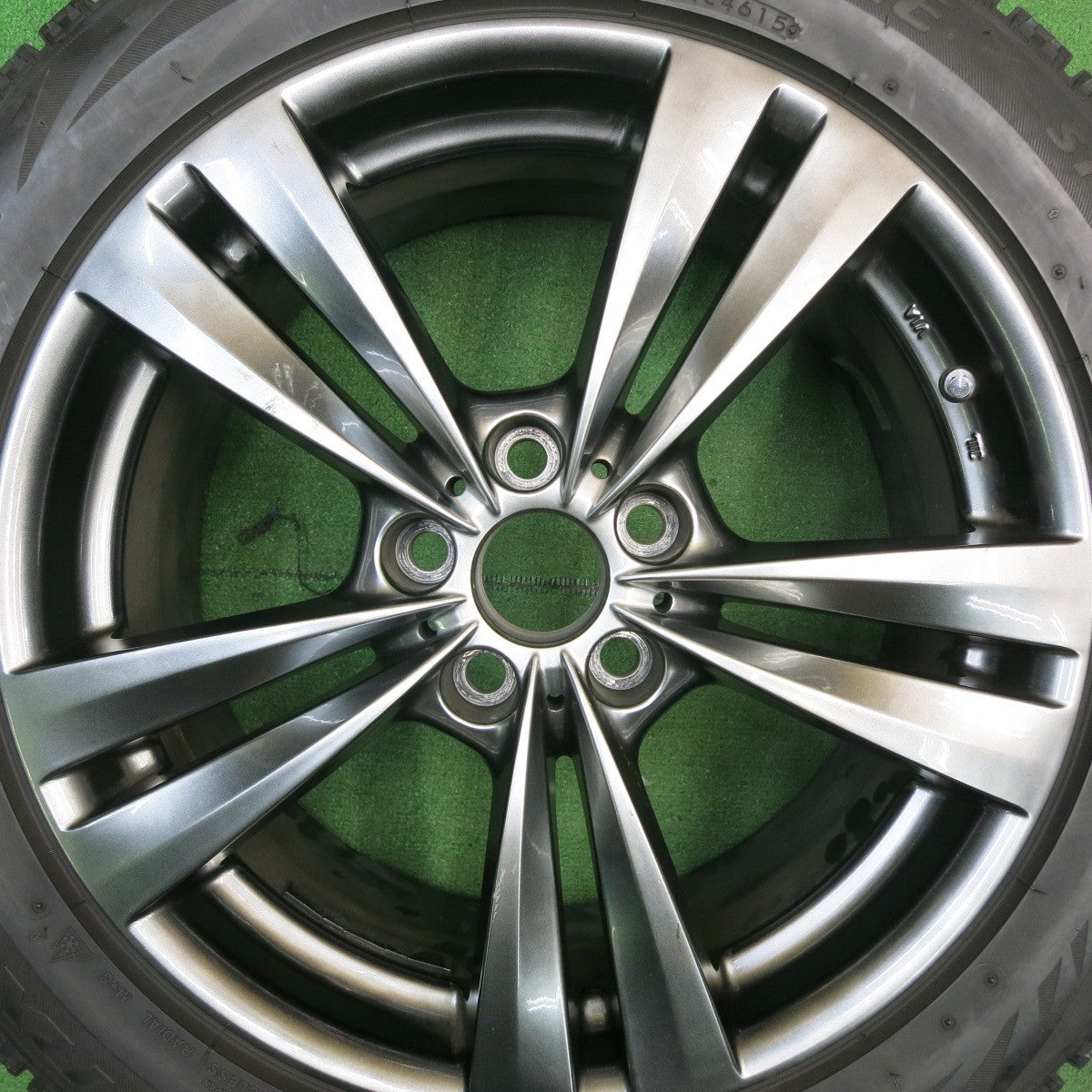 バリ溝！9分★レアマイスター LFラウンジ 235/50R18 スタッドレス ブリヂストン ブリザック VRX Lehrmeister L-F LOUNGE PCD114.3/5H★5051703TNス