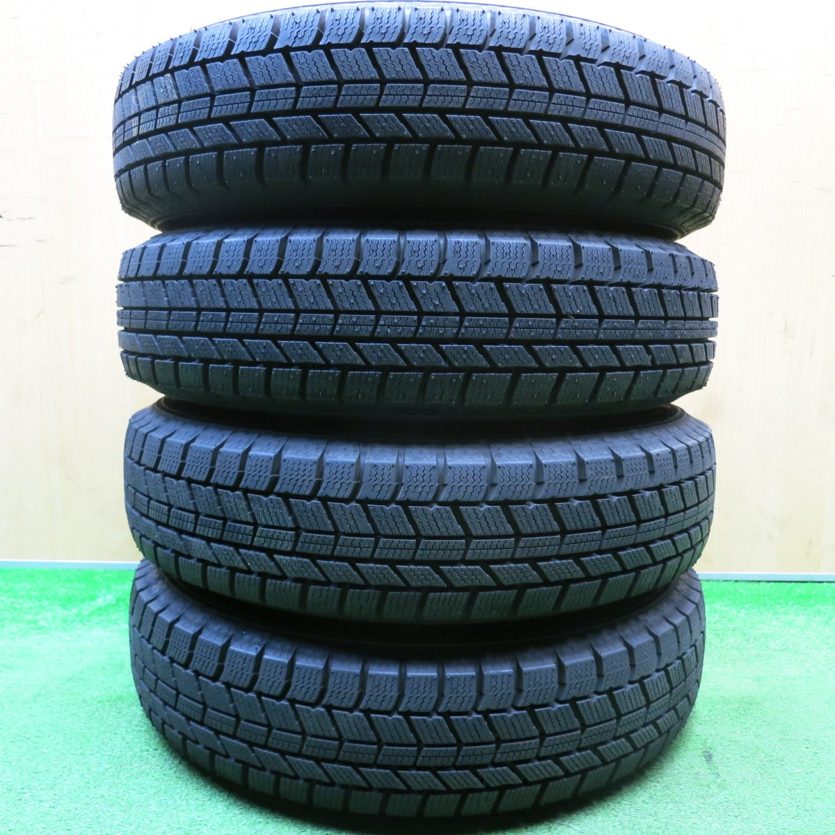 超バリ溝！24年！ほぼ10分★スタッドレス 145/80R13 オートバックス ノーストレック N5 SIBILLA NEXT XS-6 シビラ ネクスト 13インチ PCD100/4H★5121411HAス