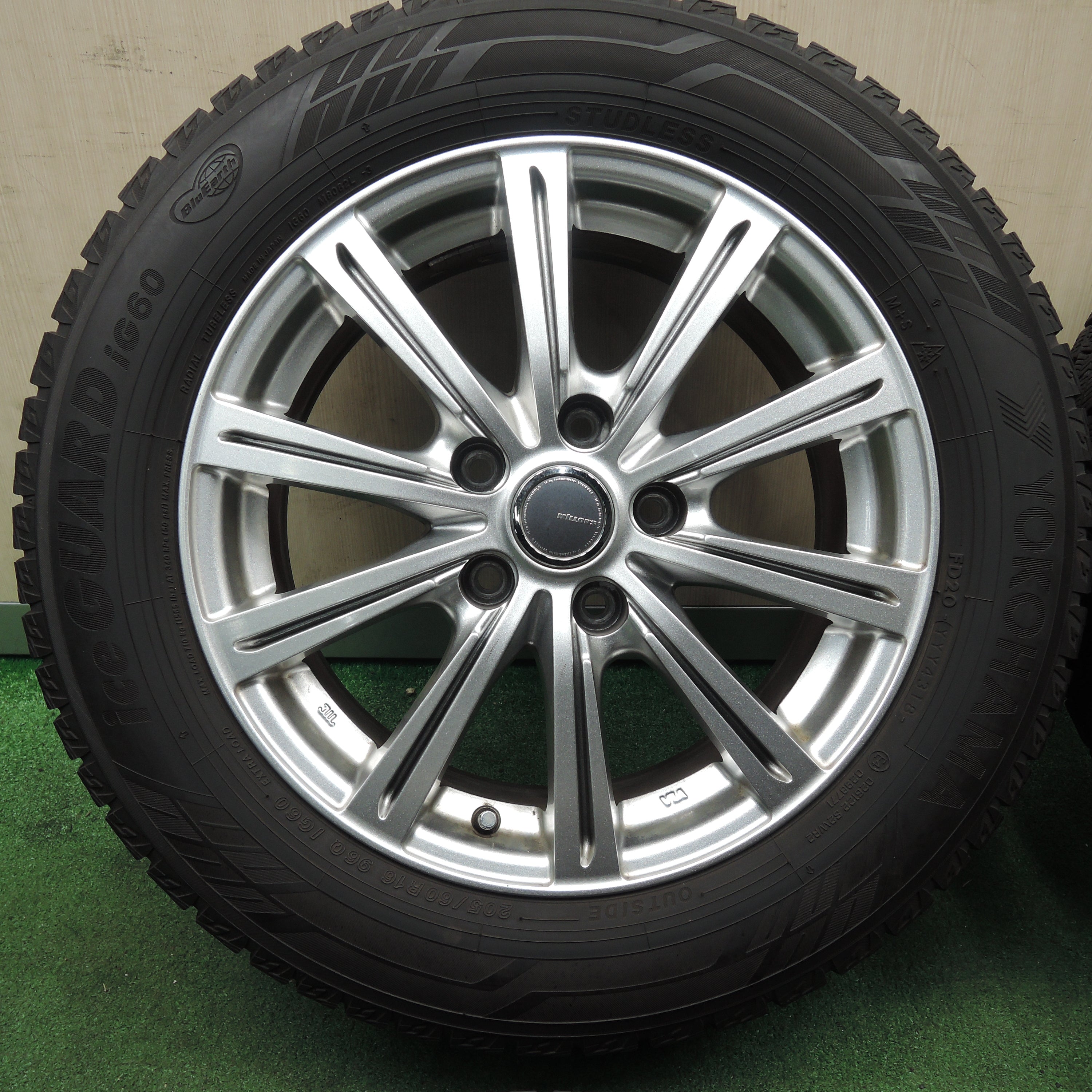 ヨコハマ スタッドレス 195/65R15 PCD100/114.3 鉄ホイール アイス