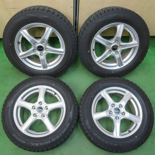 バリ溝！キレイ！9.5分★スタッドレス 215/60R16 ダンロップ ウインターマックス WM02 BALMINUM バルミナ 16インチ PCD114.3/5H★5031303イス